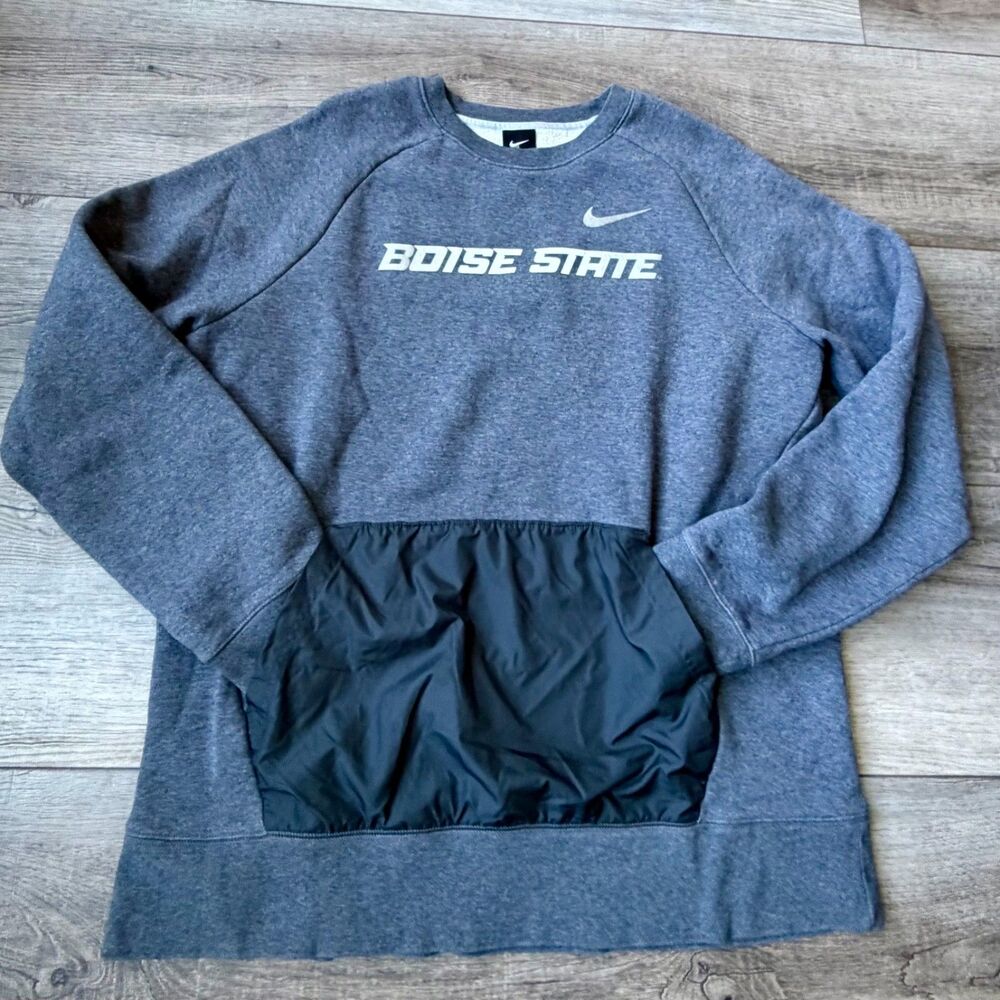Boise State NIKE Kangaroo Handwarmer Pocket Sweatshirt NEW X-LARGE Womens